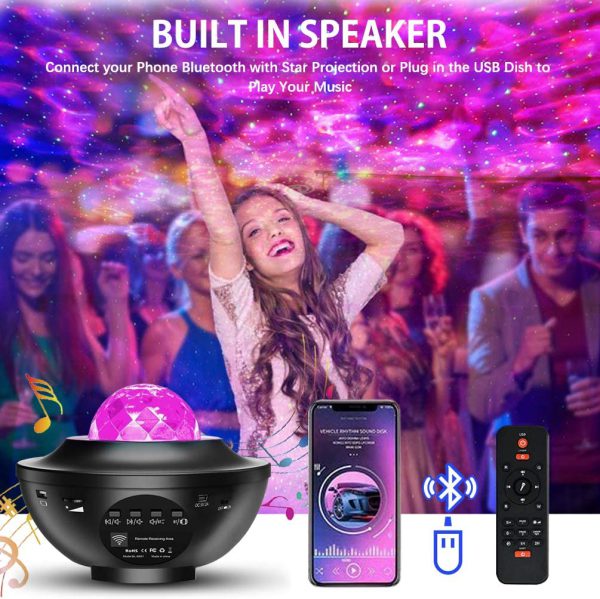 Galaxy Ocean Wave Light Projector