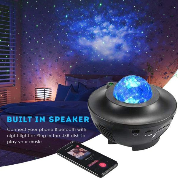 Galaxy Ocean Wave Light Projector