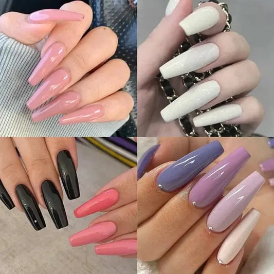 24 Pcs Nails Set - Easy to use and remove