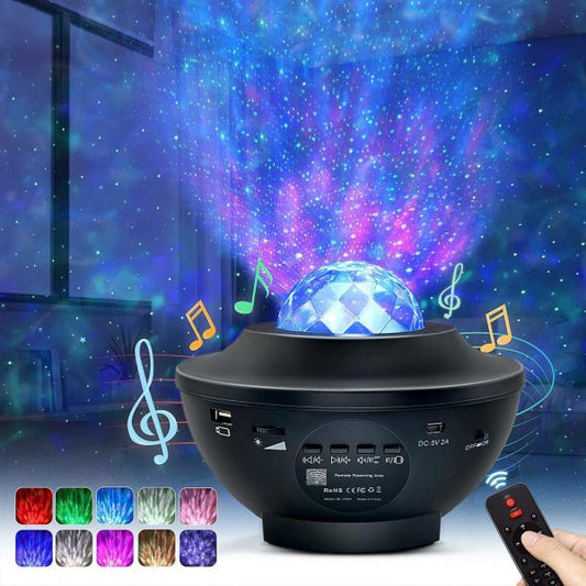 Galaxy Ocean Wave Light Projector